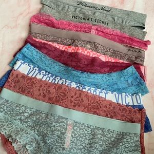 10 Pair VICTORIAS SECRET XL UNDERWEAR- Cheeky, Hipster, Thong